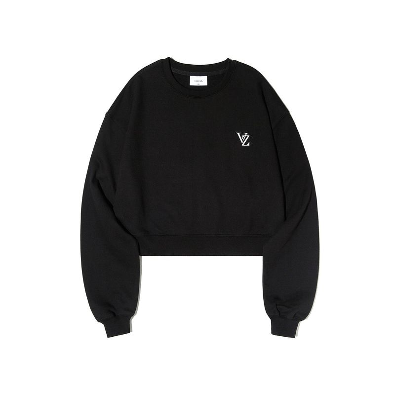 VARZAR(バザール)の「VZ Printing Crop Sweat Shirts Black(Tops)」