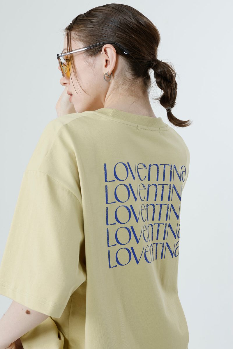 MULTI PRINTING T-SHIRT LIZE_MUSTARD