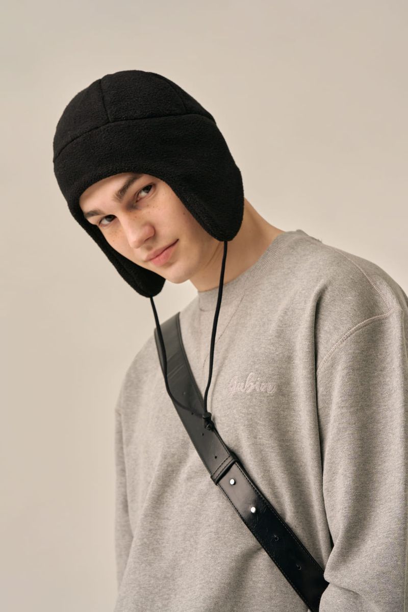 LETTERING LOGO BASIC SWEATSHIRT - GRAY