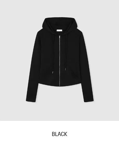 Randy Basic Slim Hood Zip-Up