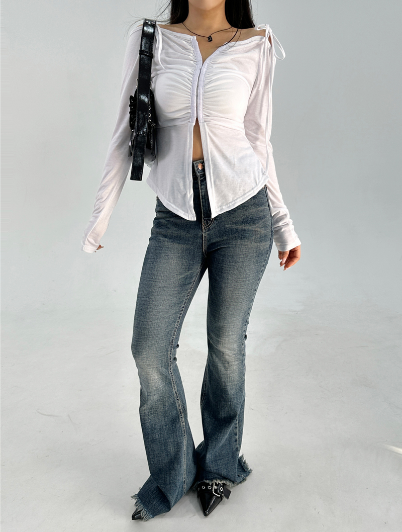 FIT GUARANTEE💙 HIGH MODERN BOOTCUT💙🖤 - 2 COLORS