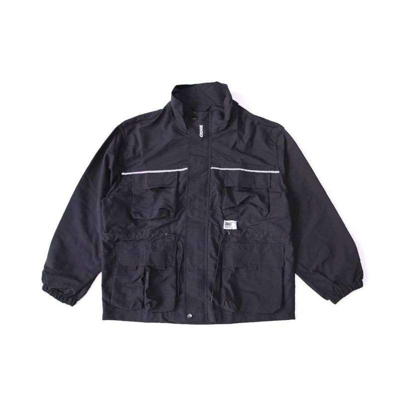 Crooz（クルーズ）の「リフレクティブ マルチ ポケット ブラック｜ CROOZジャケット（ジャケット/アウター）」