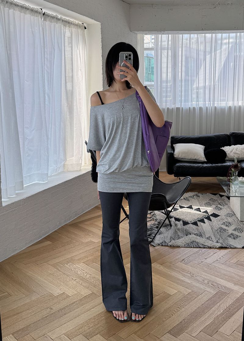 GLAM STRIPE BOOTS CUT PANTS (S-L)