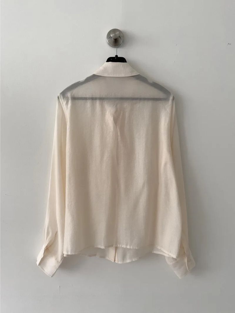 Lucia Tie See-through Blouse