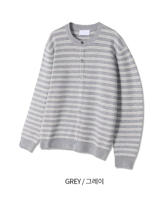 Tess Round Stripe Cardigan