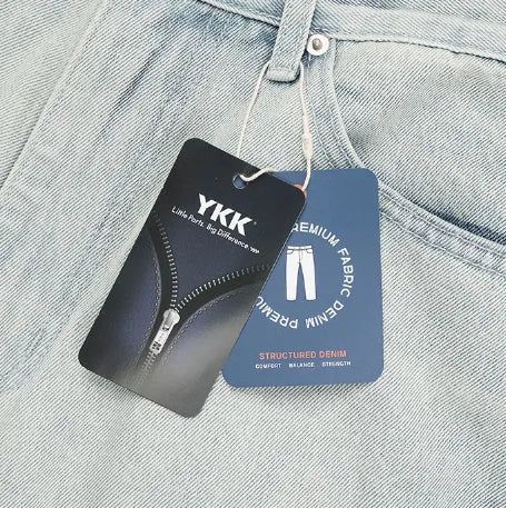 Delf Ice Washed Wide Denim Pants