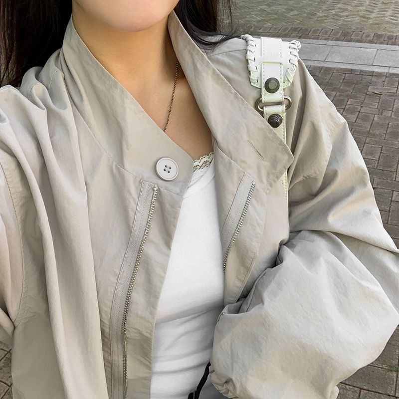 [Bellide made] Return Overfit Two-Way Pintuck Field Jacket