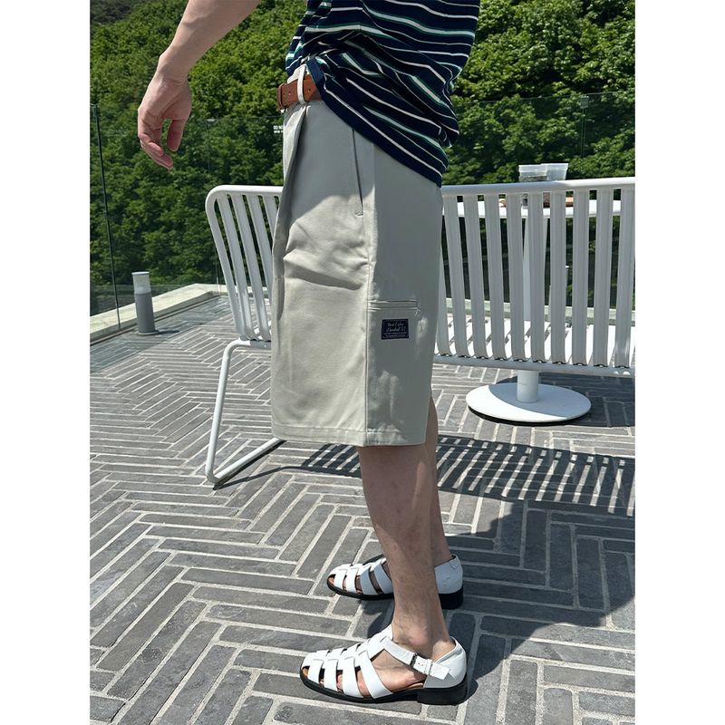 [S/S] Label bermuda cotton pants(4color)