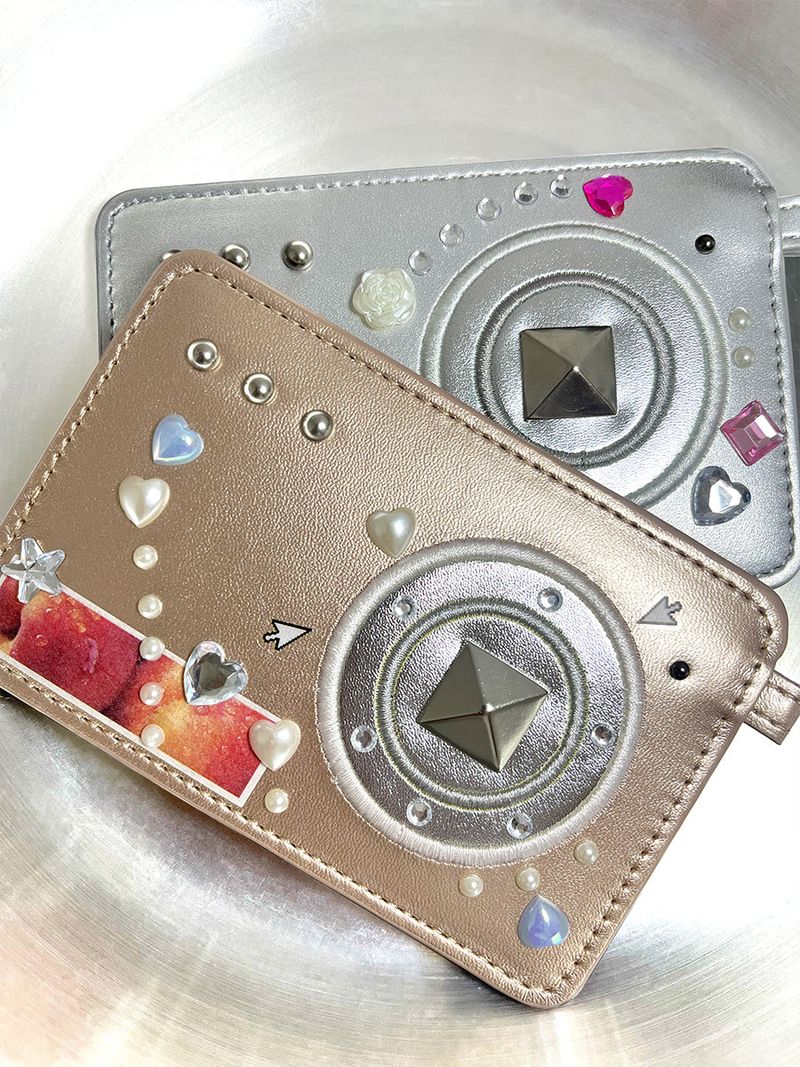 CAMERA CARD WALLET PINK