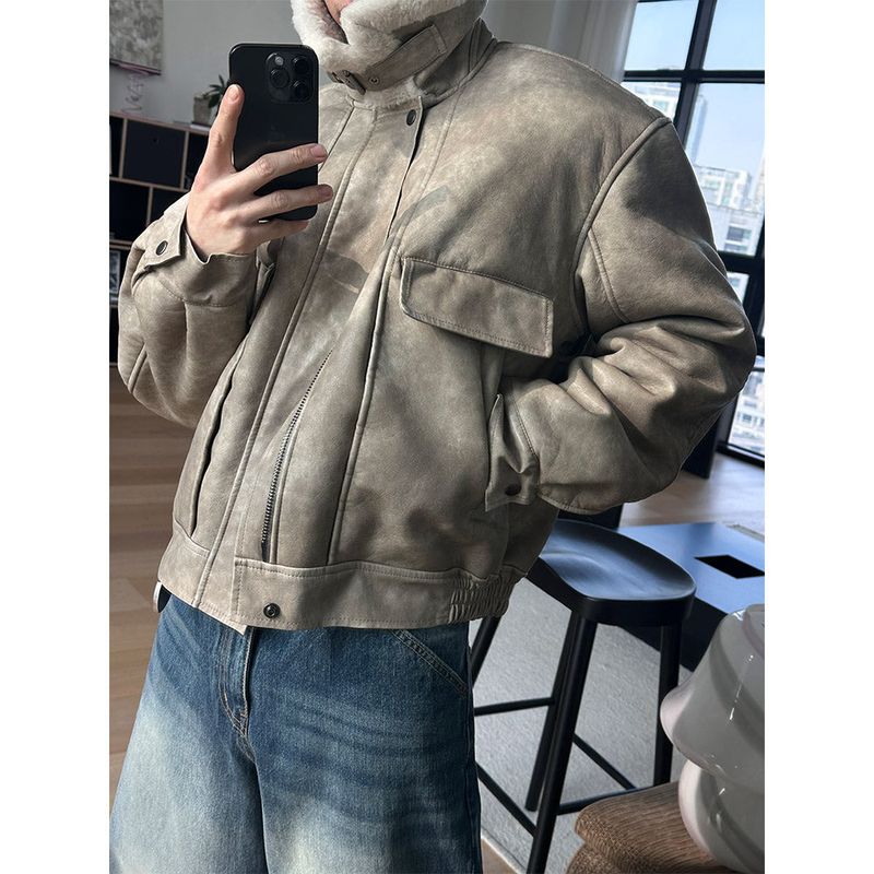 [Unisex] Washed high neck mustang(2color)