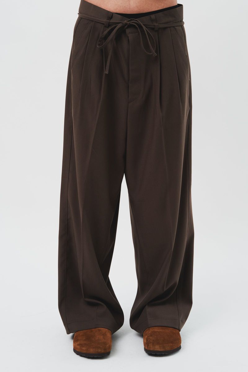 Oriental Rope Wide Trousers (2color)