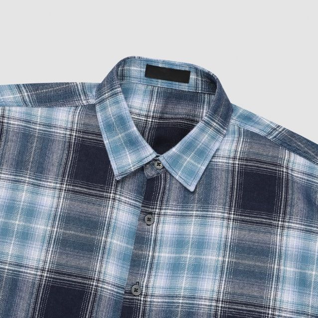 Fade Crop Check Shirt
