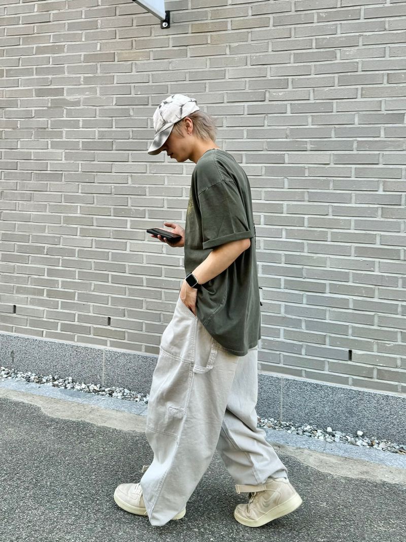 Stitch Dig Snap Wide Pants 2C