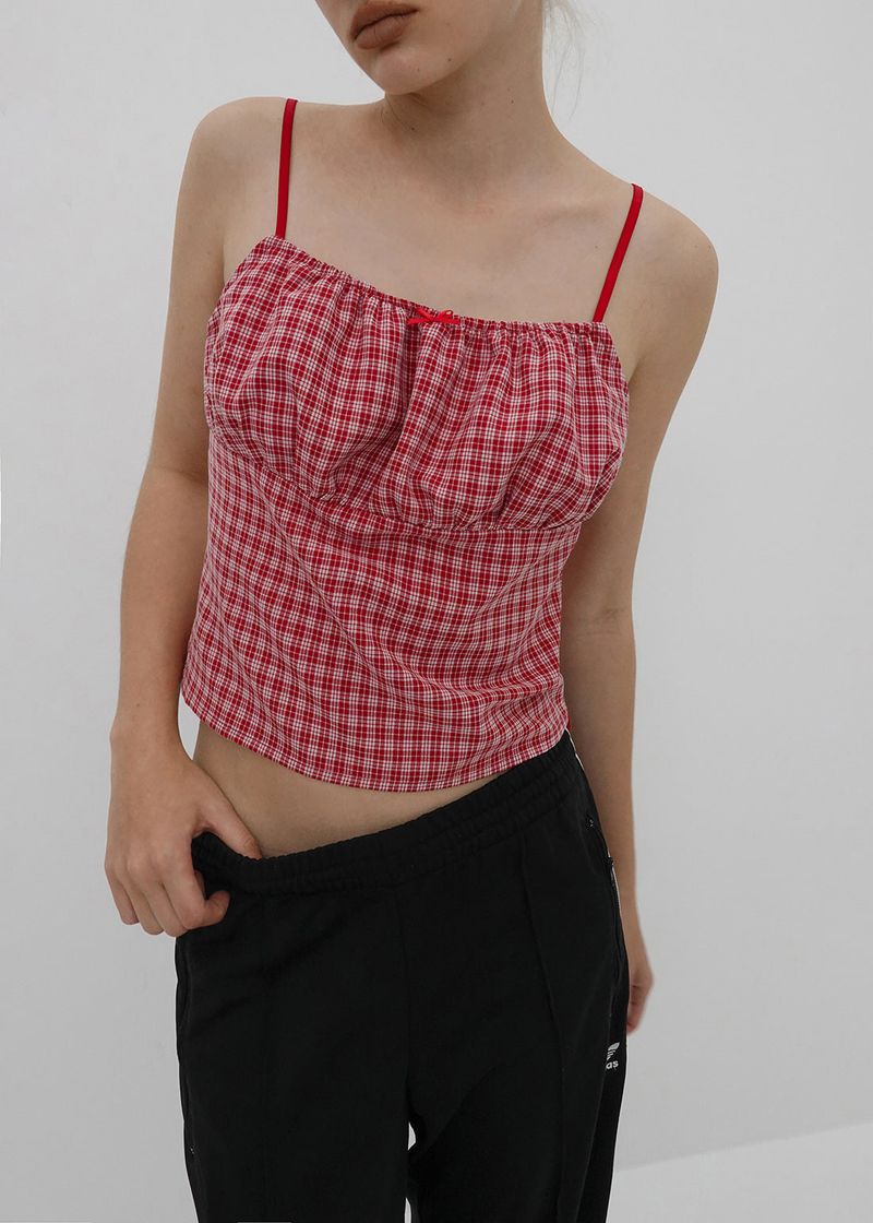 [MADE] Cotia Check Sleeveless Blouse