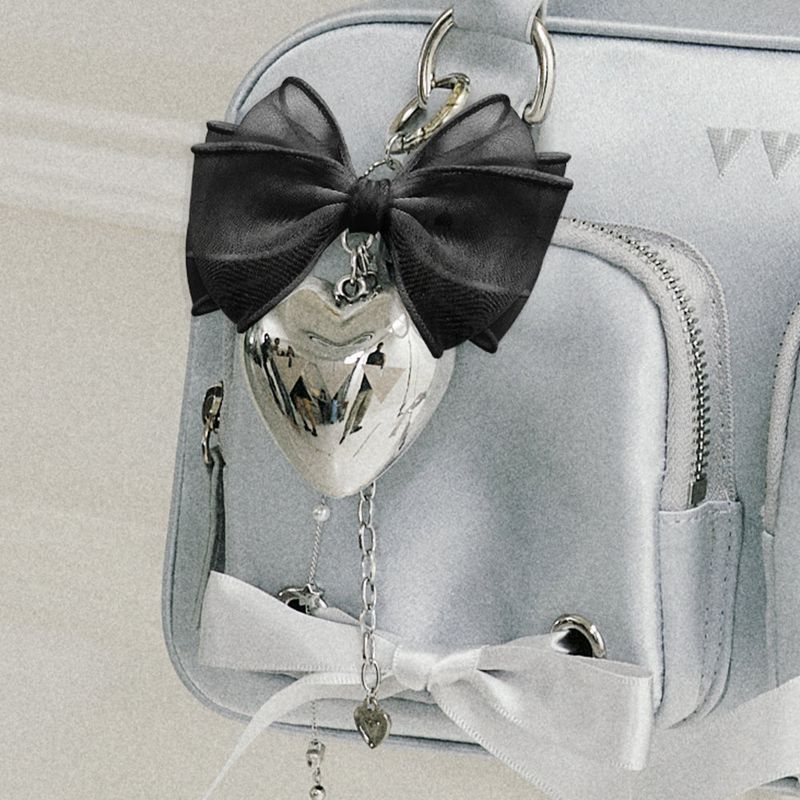 Logo Heart Ribbon Keyring