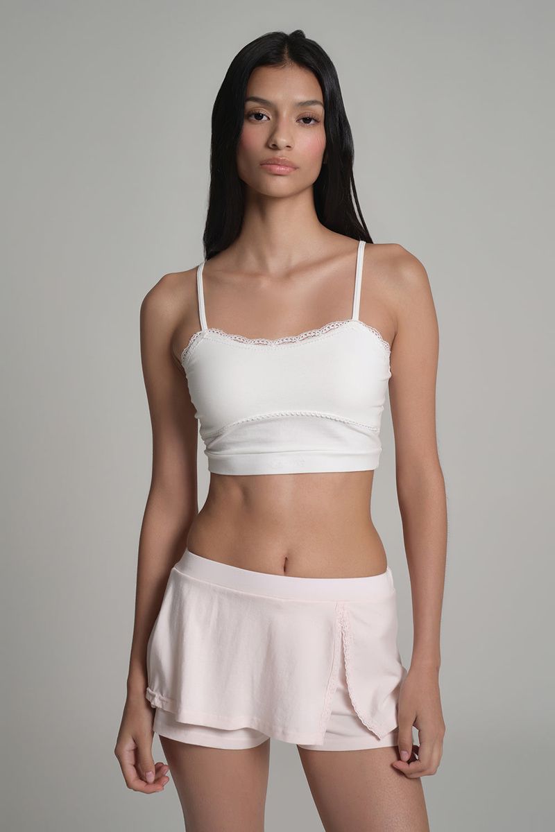 Sorbet lace bralette, White