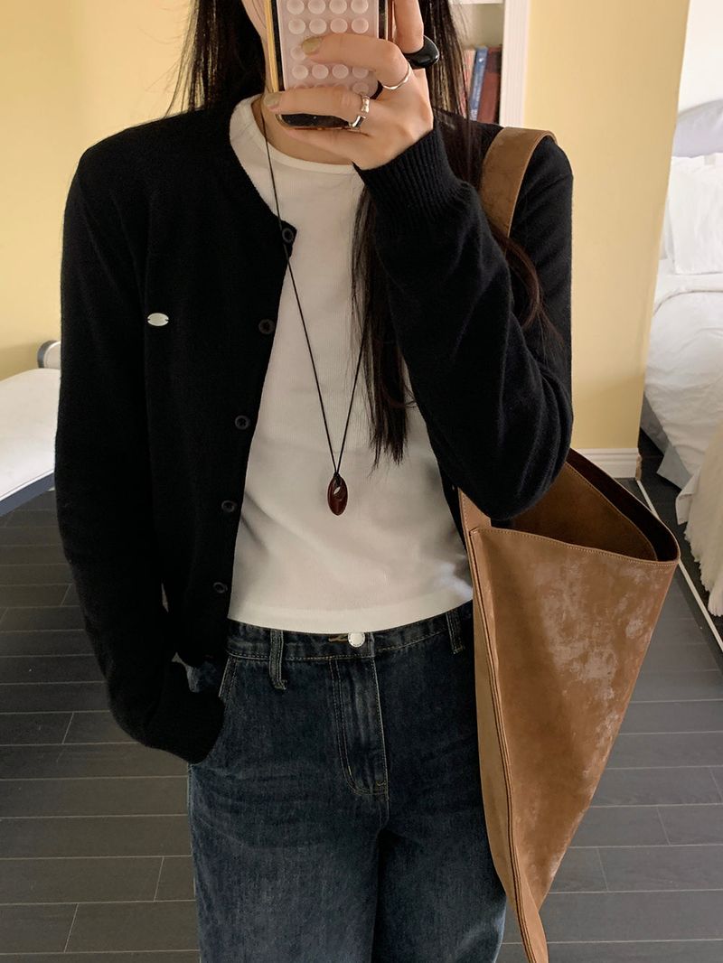 [MADE] MIETTE CASHMERE ROUND CARDIGAN
