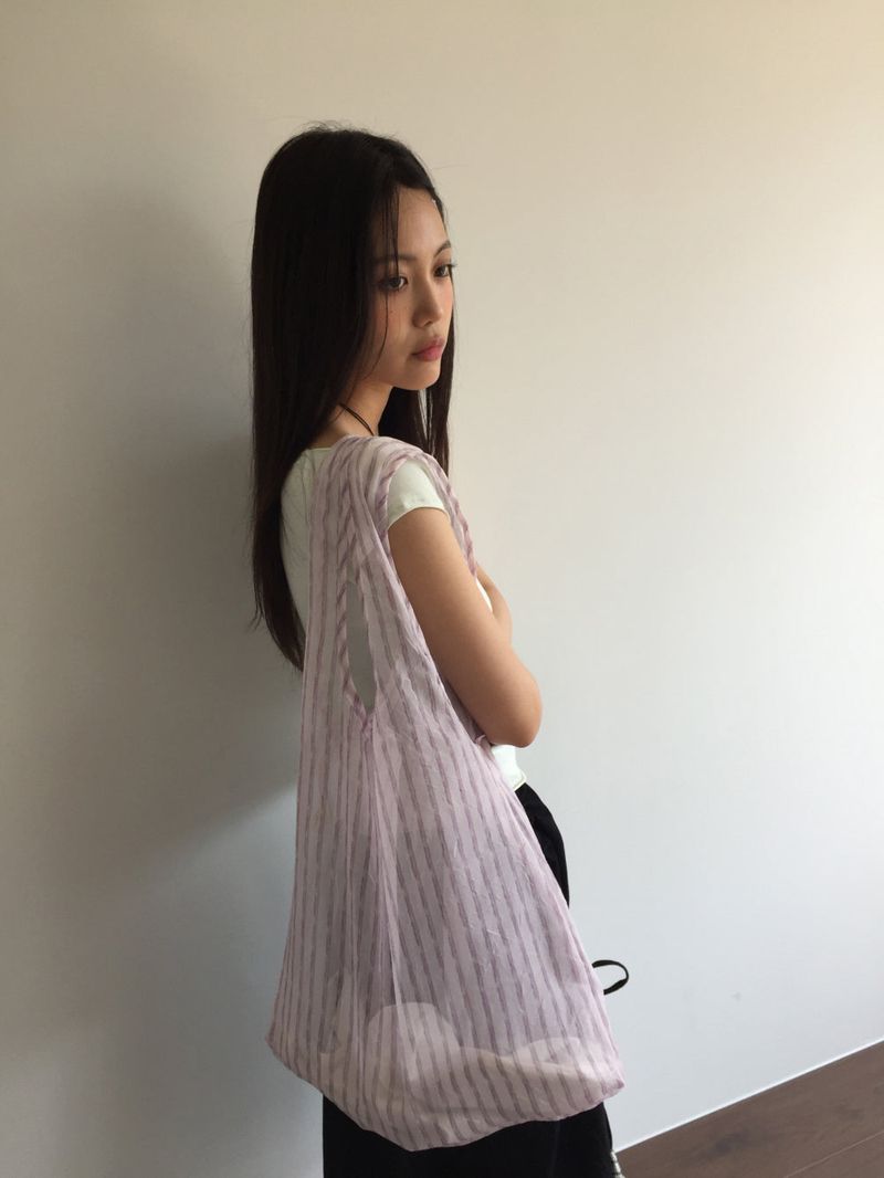 Clear Stripe Shoulder Bag (3color)