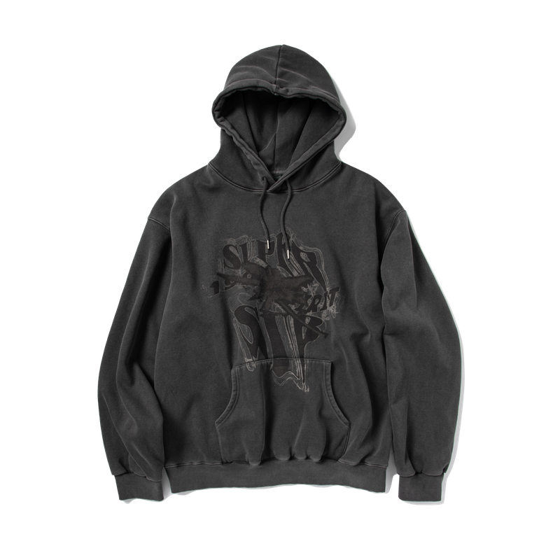 SUPERSUB（スーパーサブ）の「[WOOL LINING] TORNADO HOODIE - PIGMENT CHARCOAL（Tops）」