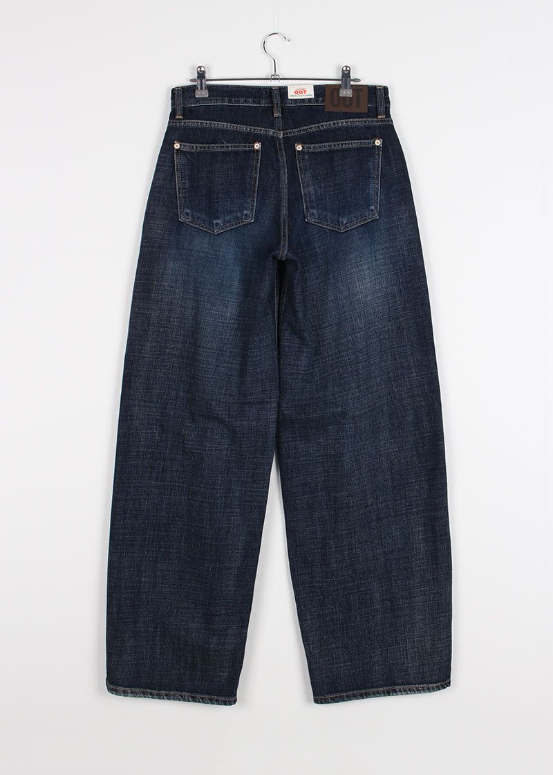 INDIGO LOW DENIM PANTS