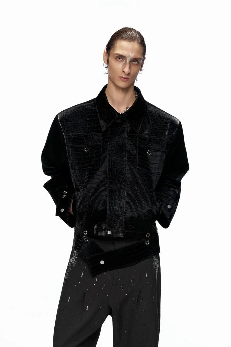 Argue Cultureの「Croc Embossed Leather Jacket（Jackets/Outerwear）」