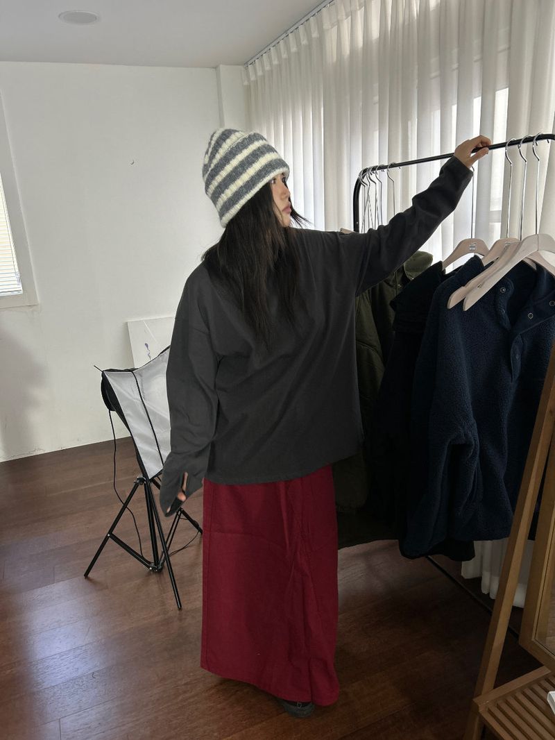 (3color) coki maxi long sk