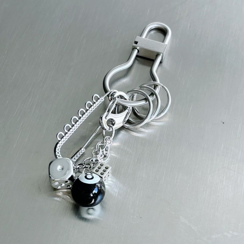Billiard Dice Chain Keyring