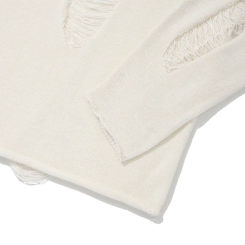 PICK WAPPEN DAMAGE SUMMER KNIT - IVORY 