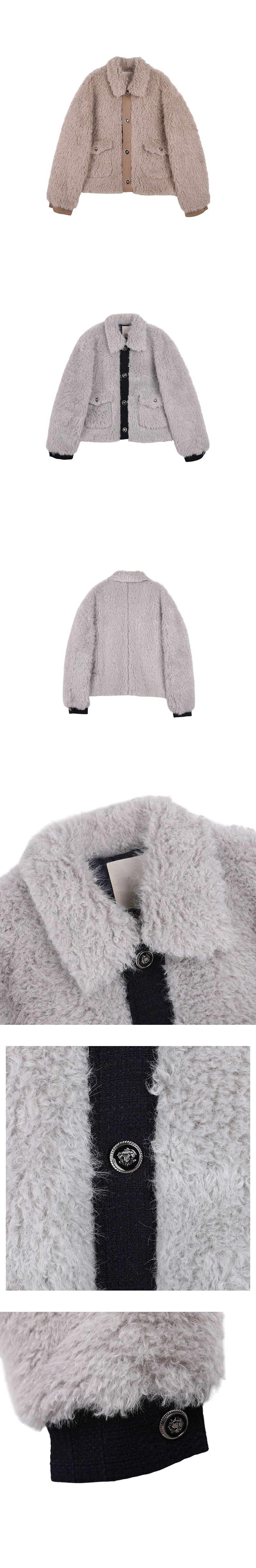  [F/W] Shud fur tweed jacket(2color)