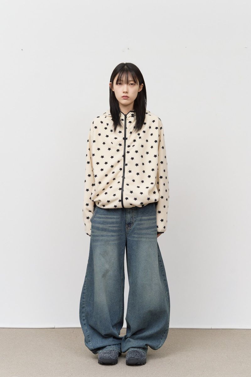 (W) Bubble Star Fleece Jumper
