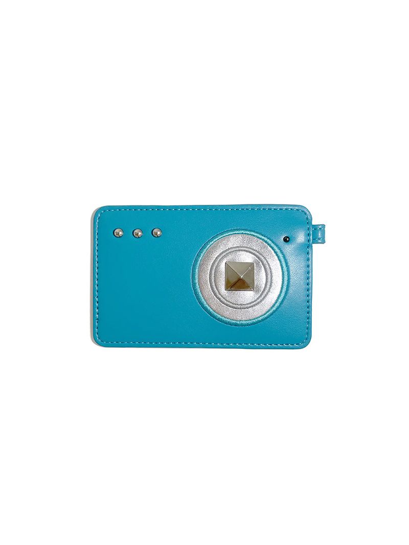 CAMERA CARD WALLET BLUE