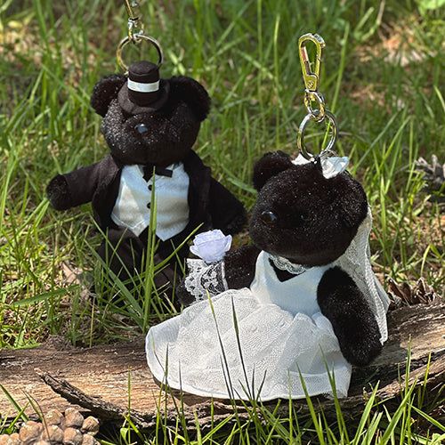 TEDDY ISLAND（テディアイランド）の「ウェディング カップル キーリング セット[BLACK]（トイ/キーホルダー）」