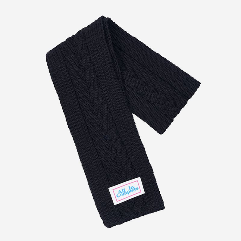 アローニットミニマフラー (Black)