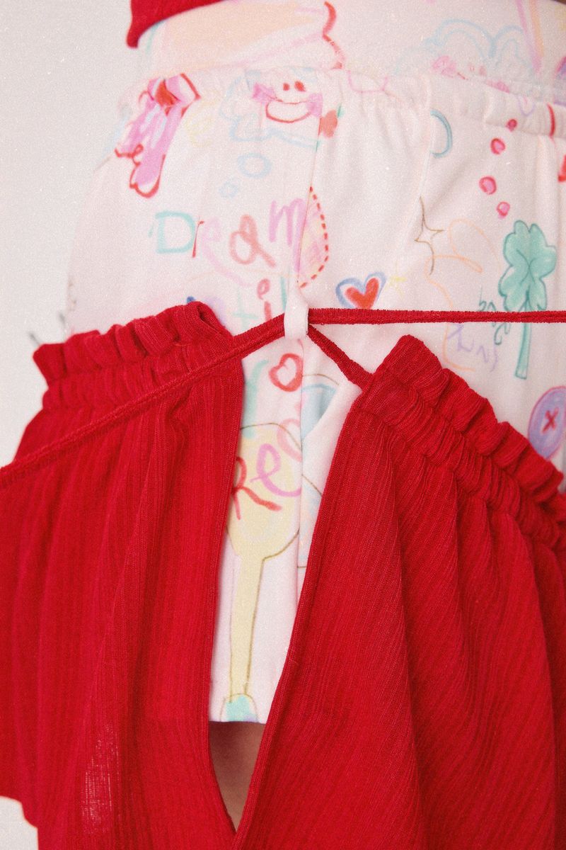 RedBean（レッドビーン）の「Dear Days Detachable Skorts (Red)（Pants）」