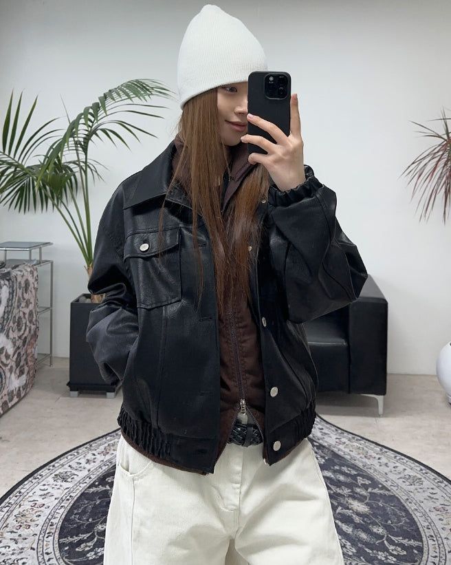 Esther Leather Blouson