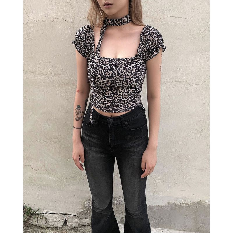 DEEP SWAY（ディープ スウェイ）の「Saka Leopard T Set [scarf set]（Tops）」