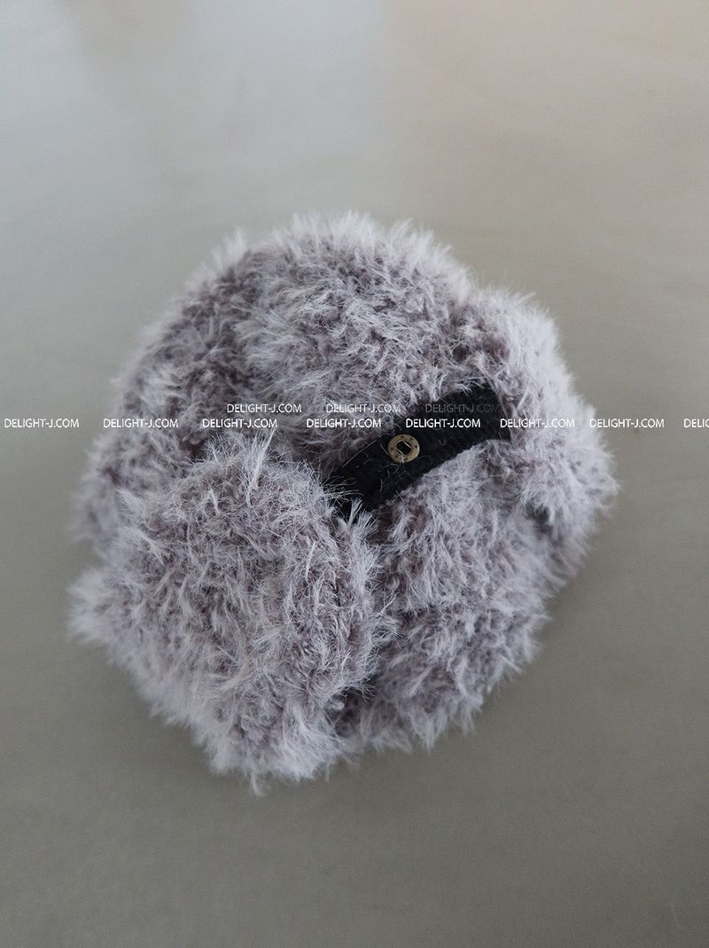 Earrings Roll Up Fur Truffer Hat