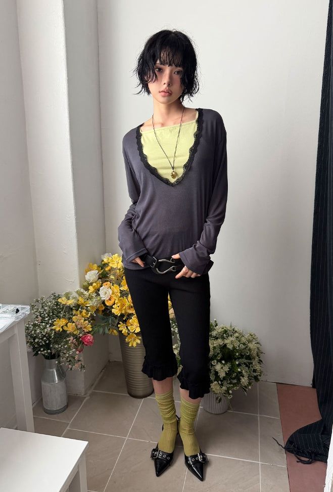 COLOR LAYERED SLEEVELESS