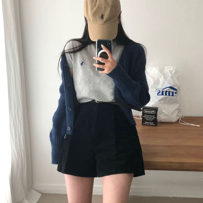 Madeleine Corduroy Pintuck Shorts