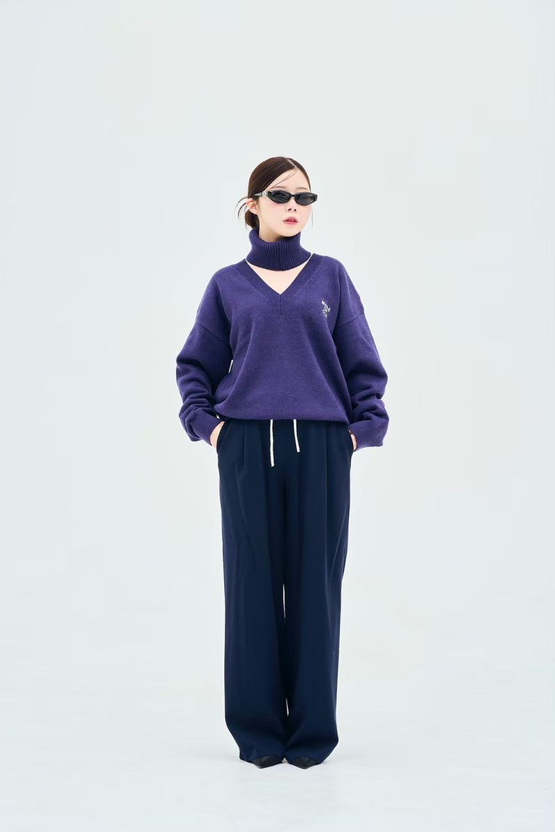 Neck warmer V knit