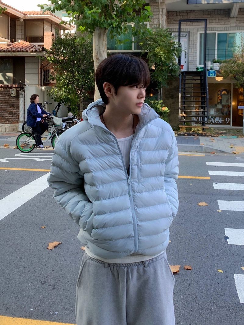 [Premium] Pastel Hooded Lightweight Padded Jacket