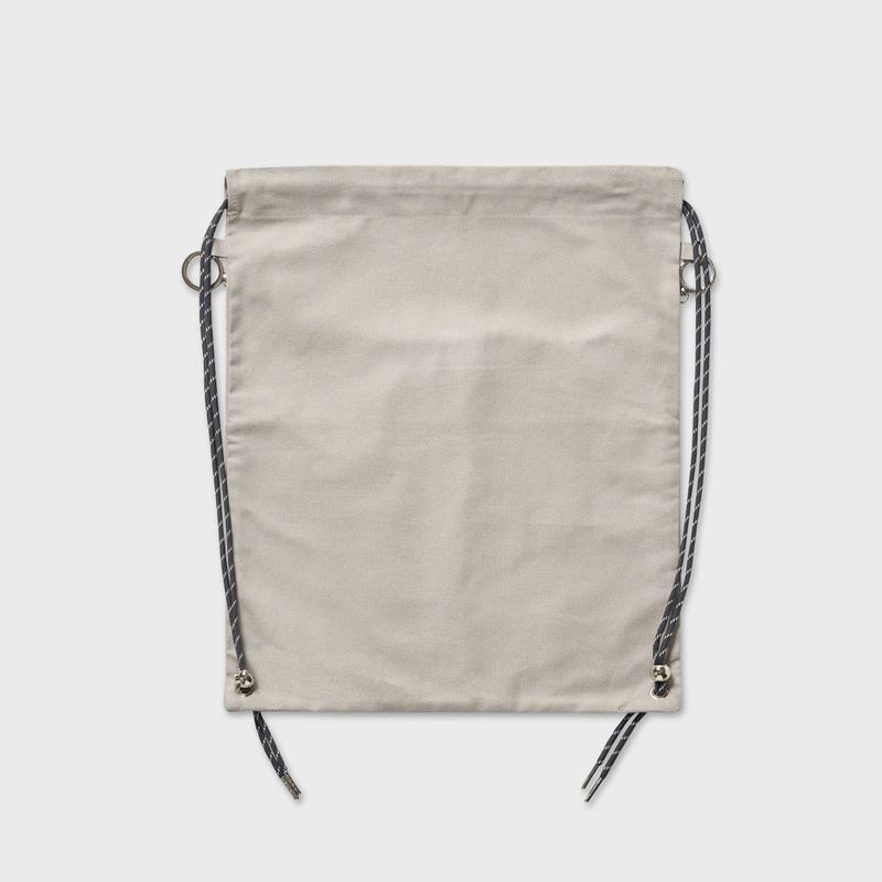 COTTON GYM SACK (GRAY)