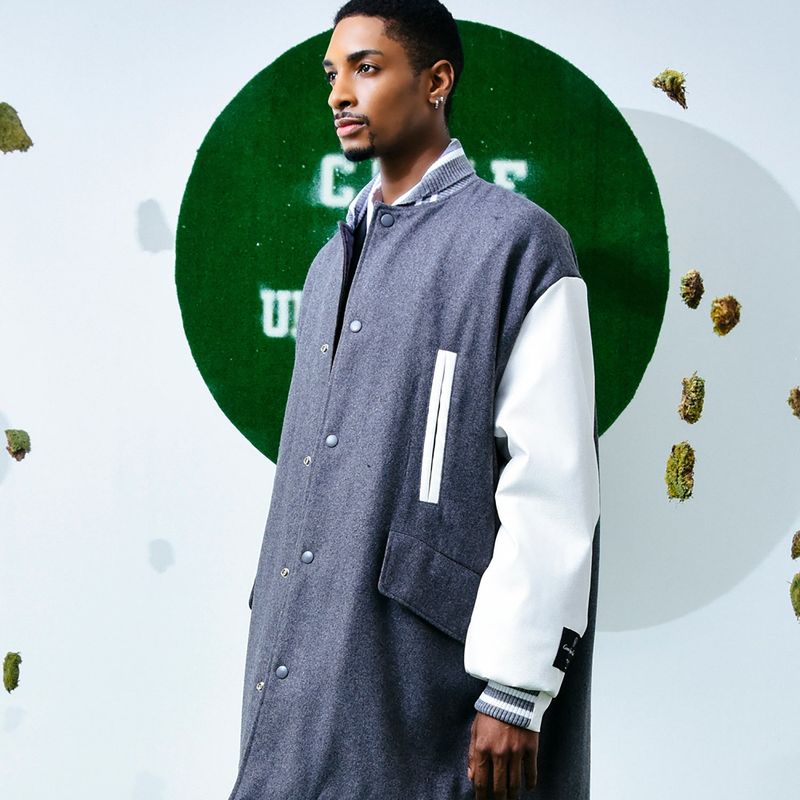 Reversible Wool-Blend Varsity Coat