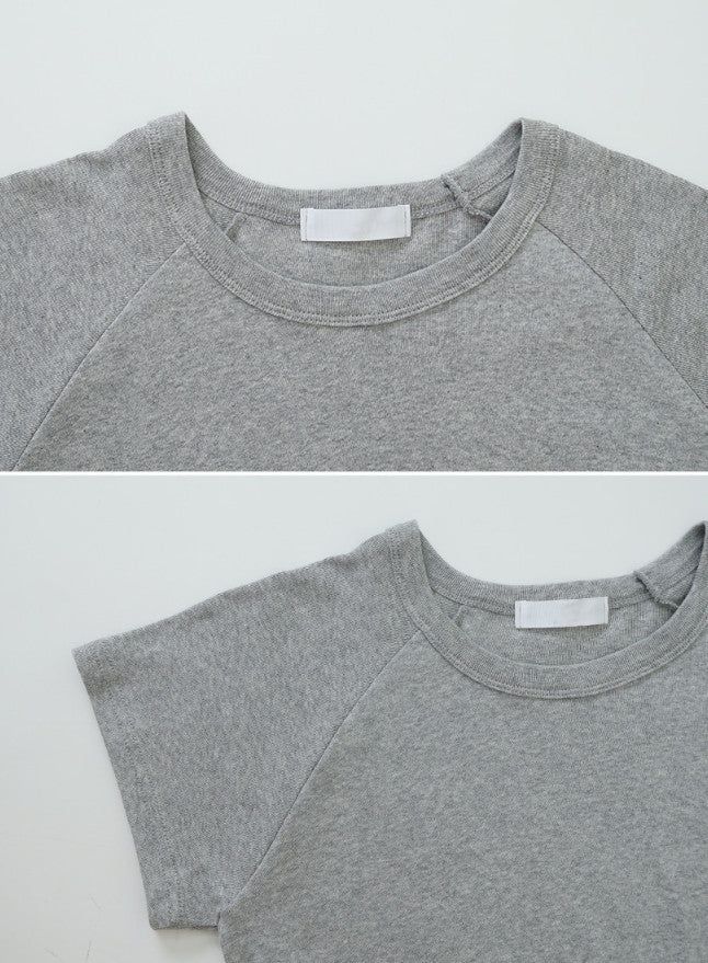 Tena Basic Short Sleeve Crop T-shirt (5color)