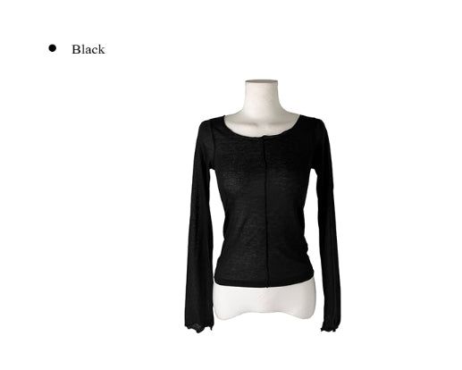 Nippy Frill Double-Side Layered T-Shirt