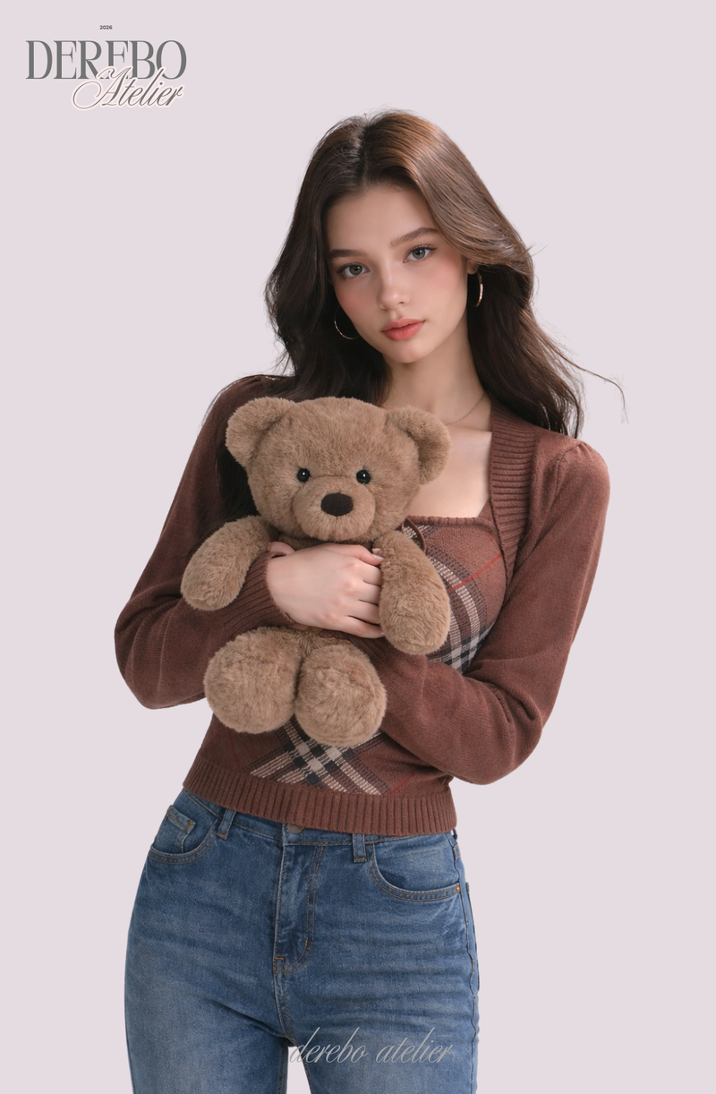 Heritage Brown Bolero Two-Piece Top