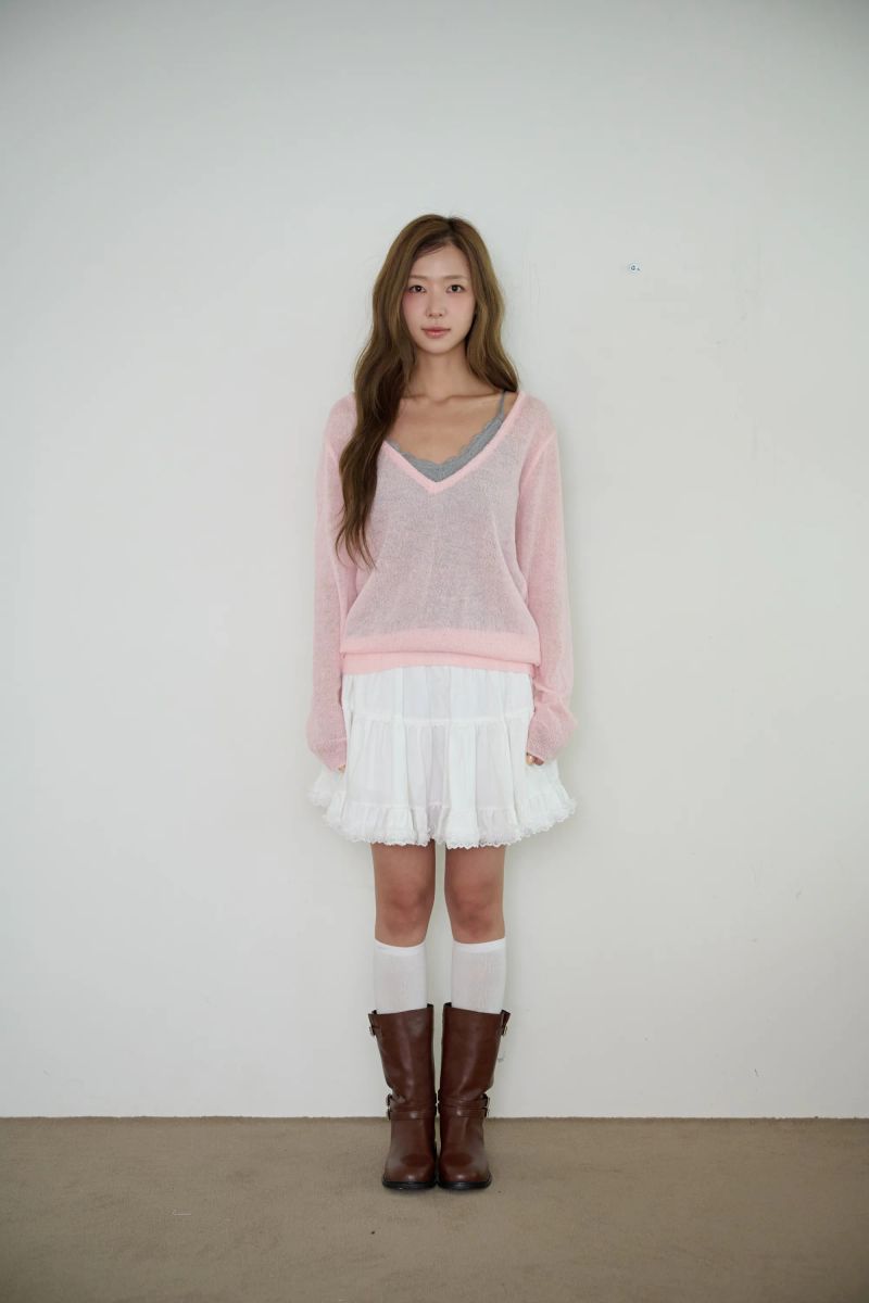 FABLE DEEP V-NECK KNIT