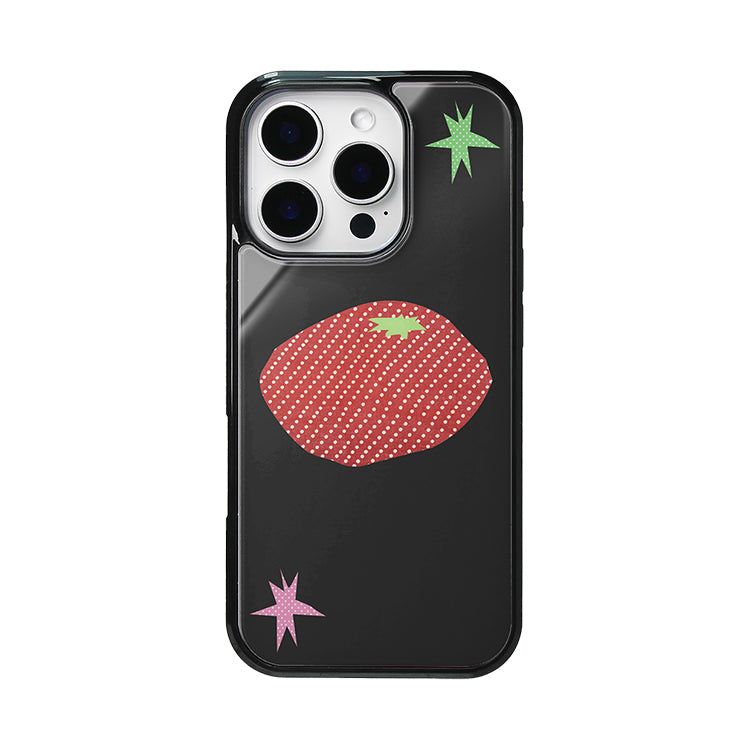 トマトグラスバンパーケース( Black )