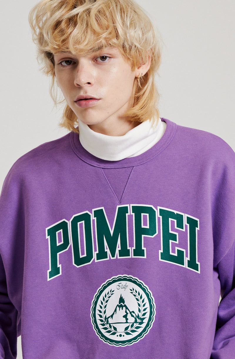 POMPEI VARSITY SWEATSHIRT [VIOLET]