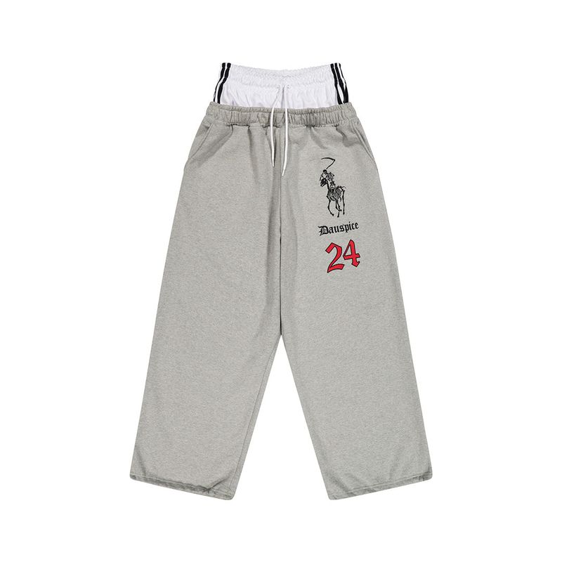 (DUC) BB Waist Low-Rise Sweatpants Gray
